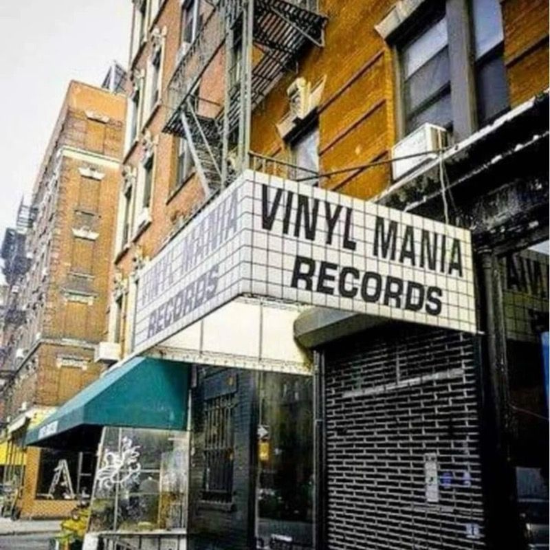 The Vinyl Mania Records storefront in New York
