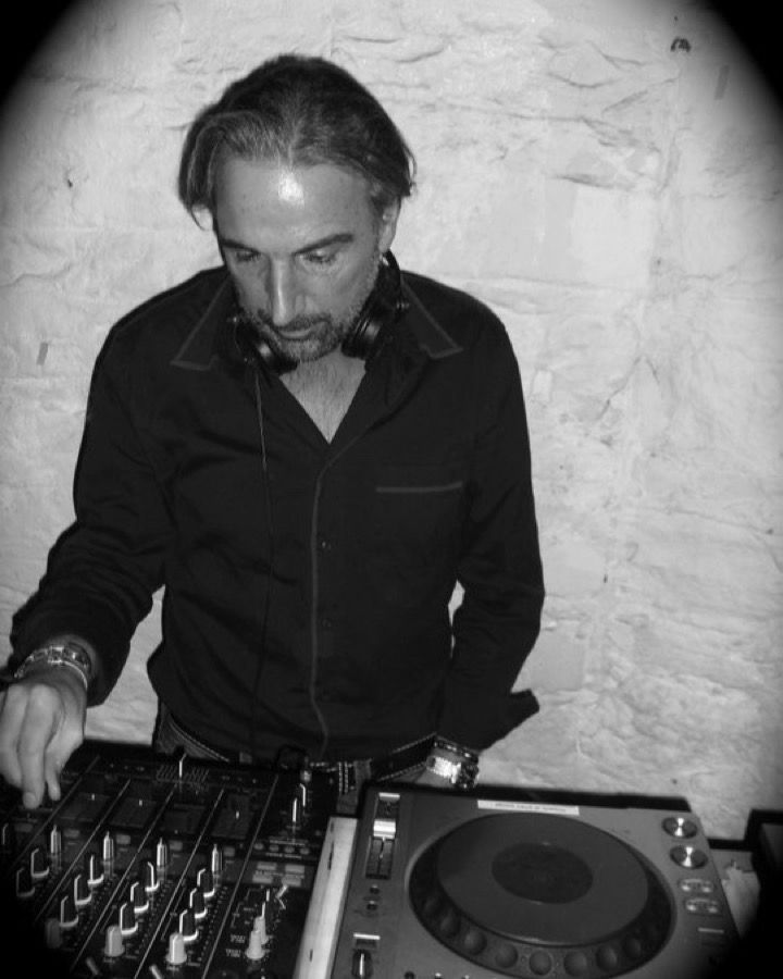 Gene Douglas at the DJ booth